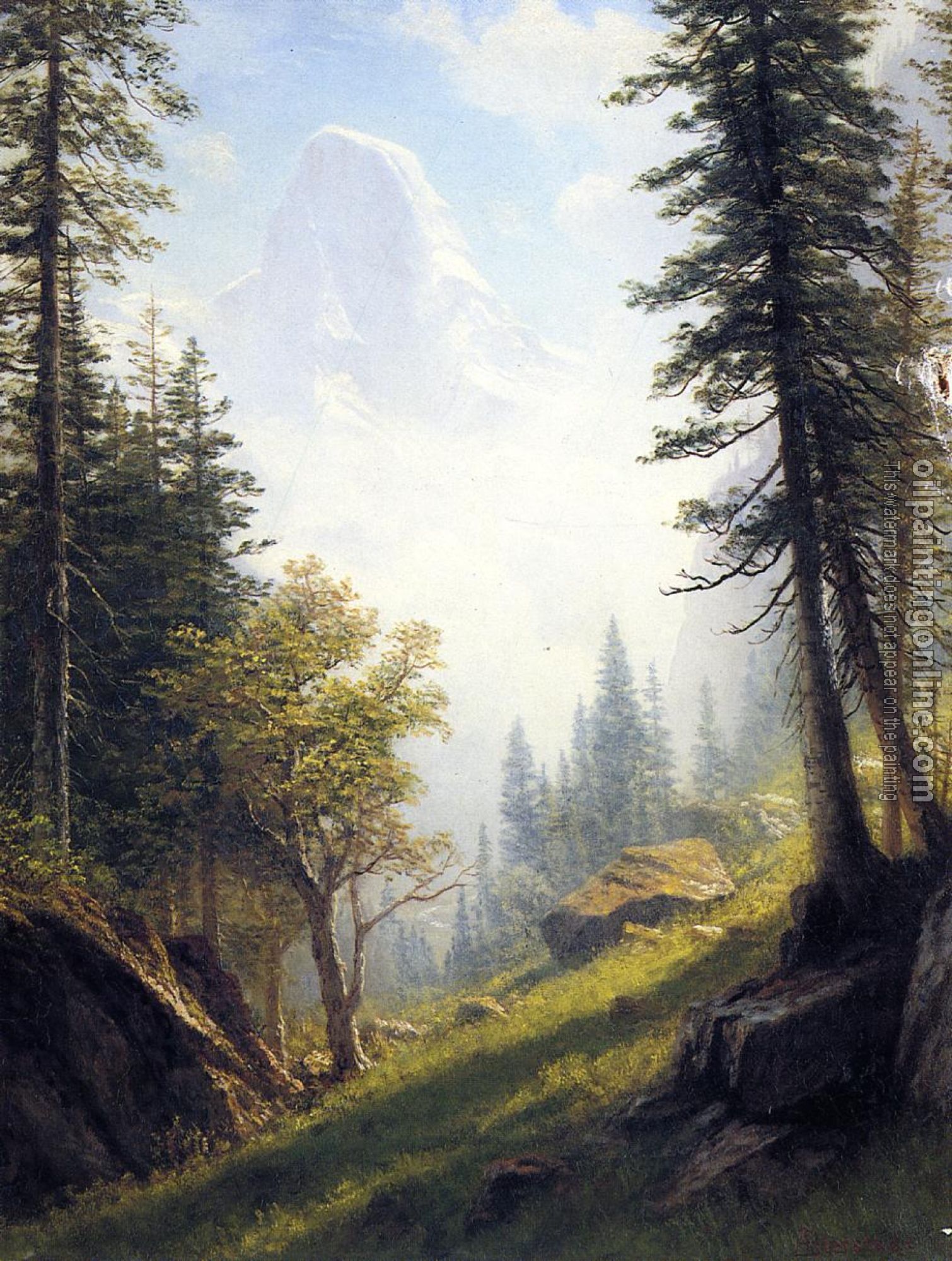 Bierstadt, Albert - Among the Bernese Alps
